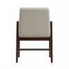Stella Modern Wood Velvet Armchair in Champagne | Fauteuil moderne en bois et velours Stella, coloris champagne
