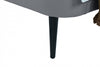 Heather Mid-Century Modern Velvet Upholstered Twin Bed in Gray and Black | Lit une place Heather style milieu du siecle moderne, rembourre en velours gris et noir