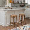 Rae Backless Rattan Counter-Height Stool - Natural|Tabouret Rae de hauteur comptoir en rotin et sans dossier - naturel