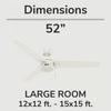 Cassius Ceiling Fan - White | Ventilateur de plafond Cassius - Blanc