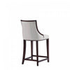 Fifth Avenue Traditional Wood Upholstered Counter Stool in Light Gray - Set of 2 | Tabouret de comptoir traditionnel en bois Fifth Avenue avec assise rembourree, gris clair - Lot de 2