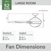 Aeronaut Ceiling Fan with Light Fixture - White | Ventilateur de plafond Aeronaut avec luminaire - Blanc