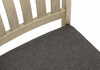 Dining Chair Set of 2 Dining Room Kitchen Side Antique Grey Fabric Wood Legs Transitional|Ensemble de 2 chaises de salle à manger de style transitionnel avec tissu gris antique et pattes en bois pour la cuisine et la salle à manger