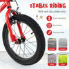 Costway 16" Led Lighted Kids Bike With Adjustable Seat Coaster Brake Training Wheels Red