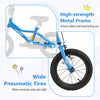 Costway 14" Kids Training Bike With Removable Training Wheels Pneumatic Tires Navy