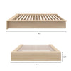 James Platform Bed King Bed | Lit Plateforme James