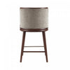 Evalyn Modern Wood Upholstered Counter Stool in Dove | Tabouret de comptoir moderne en bois avec revetement en tissu, coloris colombe, Evalyn