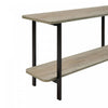 Celine Contemporary Modern 71" Console Table in Rustic Gray (2-Shelf) | Console contemporaine moderne Celine 180 cm en gris rustique (2 etageres)