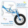 Costway 12" Kids Training Bike With Removable Training Wheels Pneumatic Tires Navy