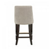 Beever Modern Chenille Wood Counter Stool in Taupe - Set of 2 Bar Stool | Tabouret de comptoir moderne en bois avec chenille Beever, taupe - Lot de 2