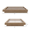 Marconi Platform Bed Frame King Bed | Lit Plateforme Marconi