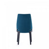 Kara Modern Wood Upholstered Dining Chair in Blue - Set of 2 | Chaise de salle a manger moderne en bois Kara avec revetement bleu - Lot de 2