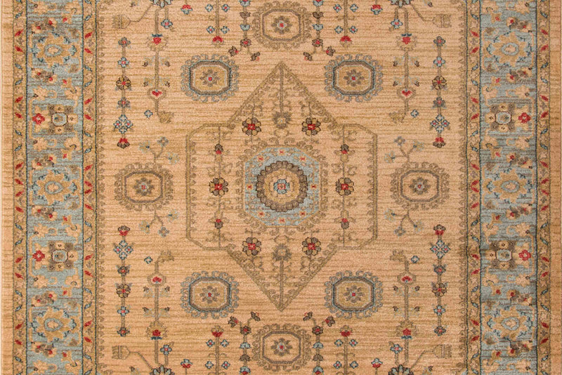 Lynda Traditional 2'3\" x 7'6\" Runner Rug in Ivory Indoor Area Rug