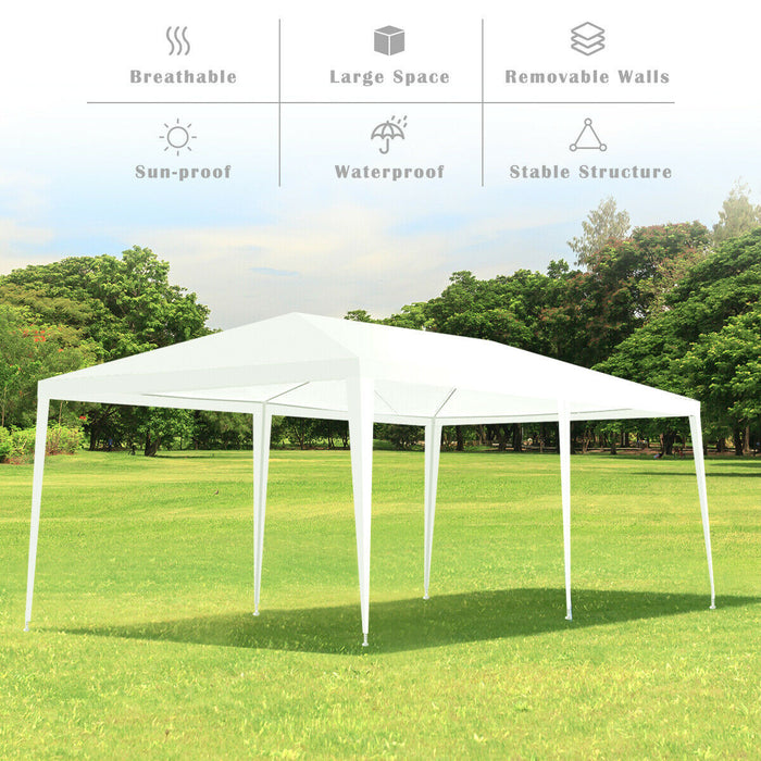Costway 10'x20' Canopy Gazebo Outdoor Patio Party Wedding Events Tent