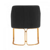Raya Modern Wood Vegan Leather Dining Chair in Black - Set of 2 | Chaise de salle a manger Raya en bois moderne et cuir vegetalien noir - Lot de 2