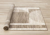 Forte Brown Beige Cream Abstract Geometric Design Area Rug - 7'9" x 10'6"|Carpette Forte brune, beige et crème à motif géométrique abstrait - 7 pi 9 po x 10 pi 6 po