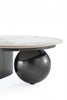 Laurel Modern Glam 2-Piece Coffee Table & End Table Set in Black Coffee Table Set | Ensemble moderne et glamour Laurel de 2 tables : table basse et table d’appoint, coloris noir