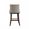 Lucia Modern Wood Upholstered Chenille Barstool in Taupe Bar Stool | Tabouret de bar moderne en bois Lucia, rembourre en chenille taupe