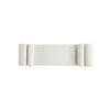 Concord Modern Glam Chenille Accent Bench in Ivory | Banc d’appoint moderne et glamour Concord en chenille ivoire