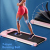 Superfit 0.6-3.8mph Walking Pad Under Desk Treadmill With Remote Control And Led Display Pink
