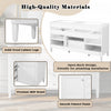 Haven 59 Inch Double Sink Bathroom Vanity with Resin Sinks and 3 Drawers, White | Haven Meuble-Lavabo Double 59 po avec Vasques en Resine et 3 Tiroirs, Blanc