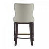 Blair Modern Wood Upholstered Counter Stool in Stone - Set of 2 Bar Stool | Tabouret de comptoir Blair moderne en bois avec revetement en tissu couleur pierre - Lot de 2