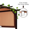 12' X 9' Pergola Kit Metal Frame Gazebo Canopy Cover Patio Shelter