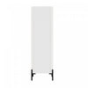 Abbey Modern 32" Tempered Glass Bookcase Cabinet in White (4-Shelf) | Armoire bibliotheque moderne Abbey 32" en verre trempe blanc (4 etageres)