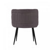 Kaya Modern Wood Velvet Dining Chair in Gray - Set of 2 | Chaise de salle a manger moderne en bois et velours Kaya gris - Lot de 2