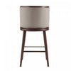 Evalyn Modern Wood Upholstered Barstool in Taupe - Set of 3 | Tabouret de bar moderne en bois et tissu Evalyn, taupe - Lot de 3