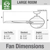 Aerodyne Ceiling Fan with Light Fixture - Black | Ventilateur de plafond Aerodyne avec luminaire - Noir
