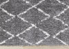 Taylor Grey Cream Rustic Diamond Rug, 5'3" x 7'7" Indoor Area Rug | Tapis Taylor a poils longs diamants rustiques creme gris, 5'3" x 7'7"