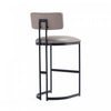Juno Contemporary Modern Metal Barstool in Taupe | Tabouret de bar moderne contemporain en metal Juno, couleur taupe