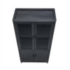 Jodie Mid-Century Modern 31" Bookcase Cabinet in Charcoal Gray (6-Shelf) | Armoire bibliotheque Jodie style mi-siecle moderne 79 cm en gris charbon (6 etageres)