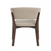 Blake Modern Wood Faux Mohair Armchair in Natural | Fauteuil Blake moderne en bois avec imitation mohair, coloris naturel