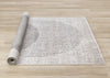 Solace Soft Low-Pile Grey White Merging Circles Area Rug - 7'10" x 10'6"|Carpette à poil court doux Solace grise et blanche à motif de cercles qui fusionnent - 7 pi 10 po x 10 pi 6 po