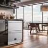 Forno Cosenza 24 Inch Built-In Indoor/Outdoor Drawer Freezer with Ice Maker, 4.69 cu.ft. - FDRBI1838-24S | Congelateur a tiroirs Cosenza de 24 po avec machine a glacons, 4,69 pi³ – FDRBI1838-24S