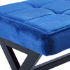 Owen Multi-Purpose Seating Accent Stool with Metal Legs,Blue Accent Chair | Tabouret d’appoint polyvalent Owen avec pieds en metal, couleur bleu