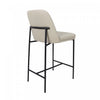 Loft Contemporary Vegan Leather Metal Counter Stool in Stone Gray - Set of 2 | Tabouret de comptoir contemporain Loft en cuir vegetalien et metal, gris pierre - Lot de 2