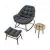 Benson Modern 3-Piece Lounge Chair Set in Gray - Set of 6 | Ensemble moderne Benson de 3 fauteuils lounge gris - Lot de 6