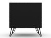 Rockefeller Mid-Century Modern 20" Nightstand in Black (2-Drawer) - Set of 2 | Table de nuit Rockefeller Mid-Century Modern 20" en noir (2 tiroirs) - Lot de 2