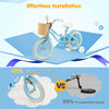 Prorider 14" Kid's Bike With Training Wheels Adjustable Handlebar Seat Handbrake Blue