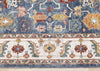 Olivia Blue Modern Tribal Inspired Border Rug, 5'3" x 7'10" Indoor Area Rug | Tapis Olivia bleu a inspire tribal avec bordure, 5'3" x 7'10"