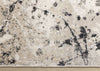Sophie Grey Beige Black White Paint Splatter Design Rug, 5'3" x 7'7" Indoor Area Rug | Tapis Sophie a motif d'eclaboussures de peinture grises, beiges, noires et blanches, 5'3" x 7'7"