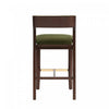 Patricia Modern Wood Upholstered Barstool in Turtle Green - Set of 2 | Tabouret de bar moderne en bois Patricia avec revetement en tissu vert tortue - Lot de 2