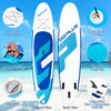 Goplus 11ft Inflatable Stand Up Paddle Board 6'' Thick W/backpack Leash Aluminum Paddle