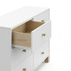 Storkcraft California 6 Drawer Dresser - White/Driftwood