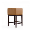 Kingsley Mid-Century Modern Wood Upholstered Counter Stool in Camel - Set of 3 | Tabouret de comptoir Kingsley style milieu du siecle en bois et tissu, coloris camel - Lot de 3