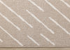 Covington Beige Cream Diagonal Rain Streaks Design Rug, 7'10" x 10'6" Indoor Area Rug | Tapis Covington a design pluie, 7'10" x 10'6"