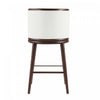 Evalyn Modern Wood Upholstered Barstool in White - Set of 3 | Tabouret de bar moderne en bois et tissu Evalyn blanc - Lot de 3